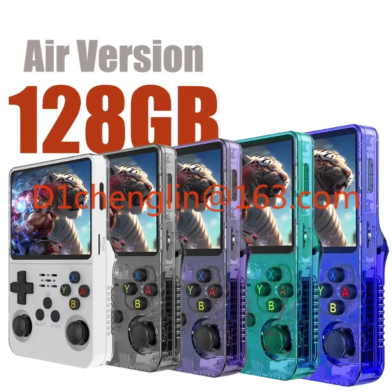 128GB R36S PS K36 X6 Mini Portable Retro Video Handheld Game Console