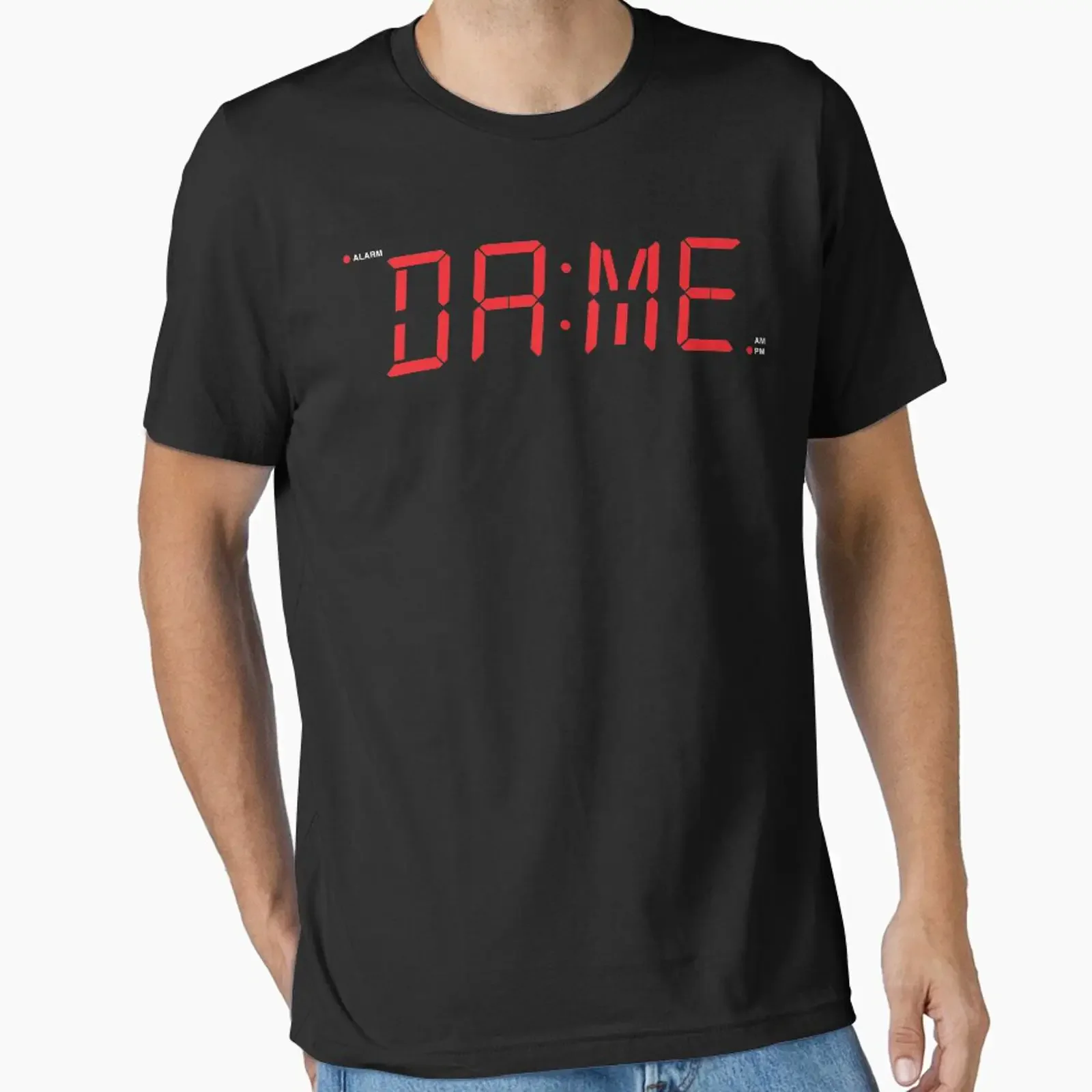 Dame Time designed and sold by huckblade vintage Washed Casual Breathable Top For Everyday Wear Stretched Versatile streetwear