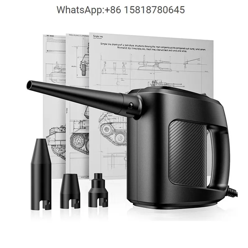 European standard high-power handheld wired dust blower set for cleaning computer cases and portable car dust collectors