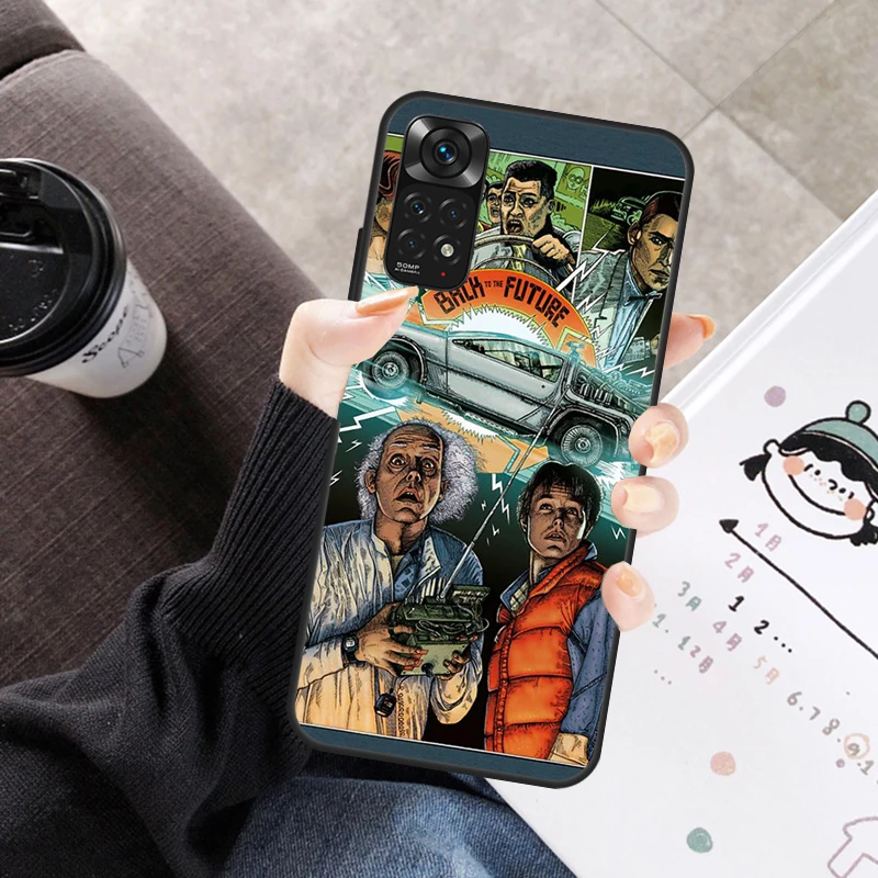 العودة إلى المستقبل الحال بالنسبة ل شاومي Redmi نوت 11 10 9 8 12 برو 10S 11S 12S غطاء ل Redmi 9 10 10A 9C 10C 12C