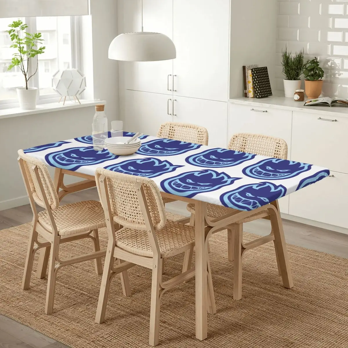 Spitfire Skate Customized Rectangular Tablecloth Waterproof Table Cover for Festival Party Decorations Table Cloth