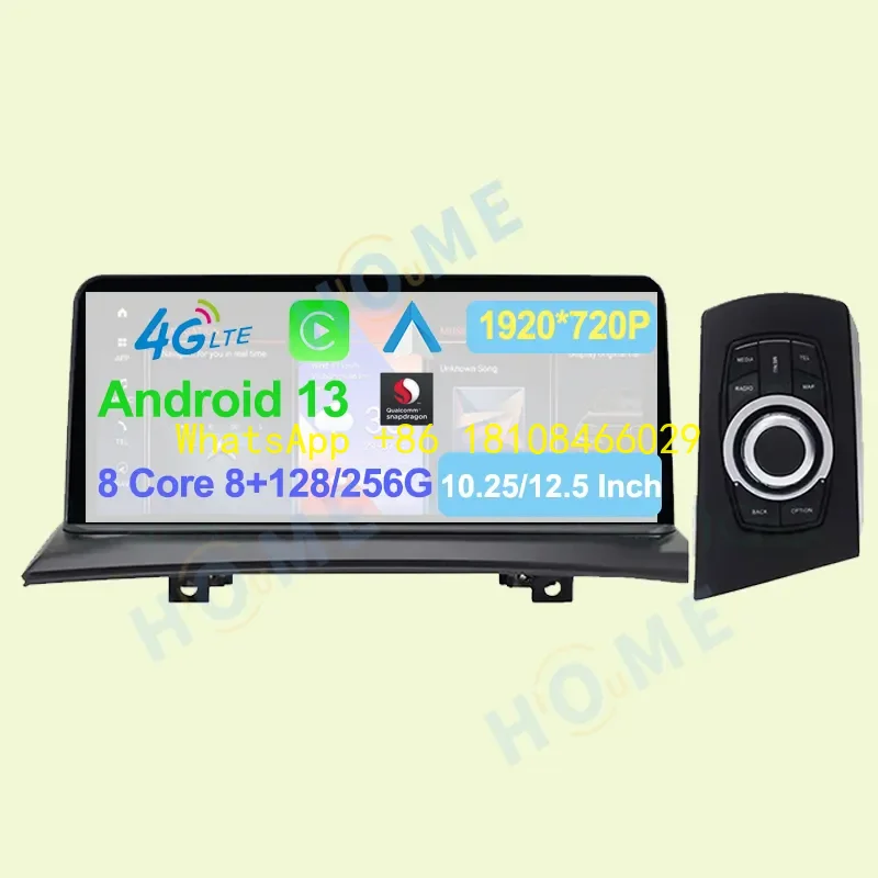 

OEM ODM Supported Android 13 Bluetooth GPS Navigation Screen Carplay Auto WIFI 4G 1920*720P for X3 E83