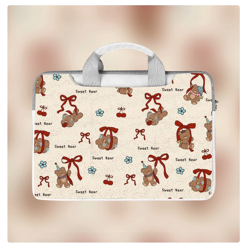

Сумка для ноутбука с милым мультяшным животным, 13,3, 14, 15, 12 дюймов, водонепроницаемая, противоударная, для Macbook Air Pro 16, Xiaomi, Huawei, сумка-портфель