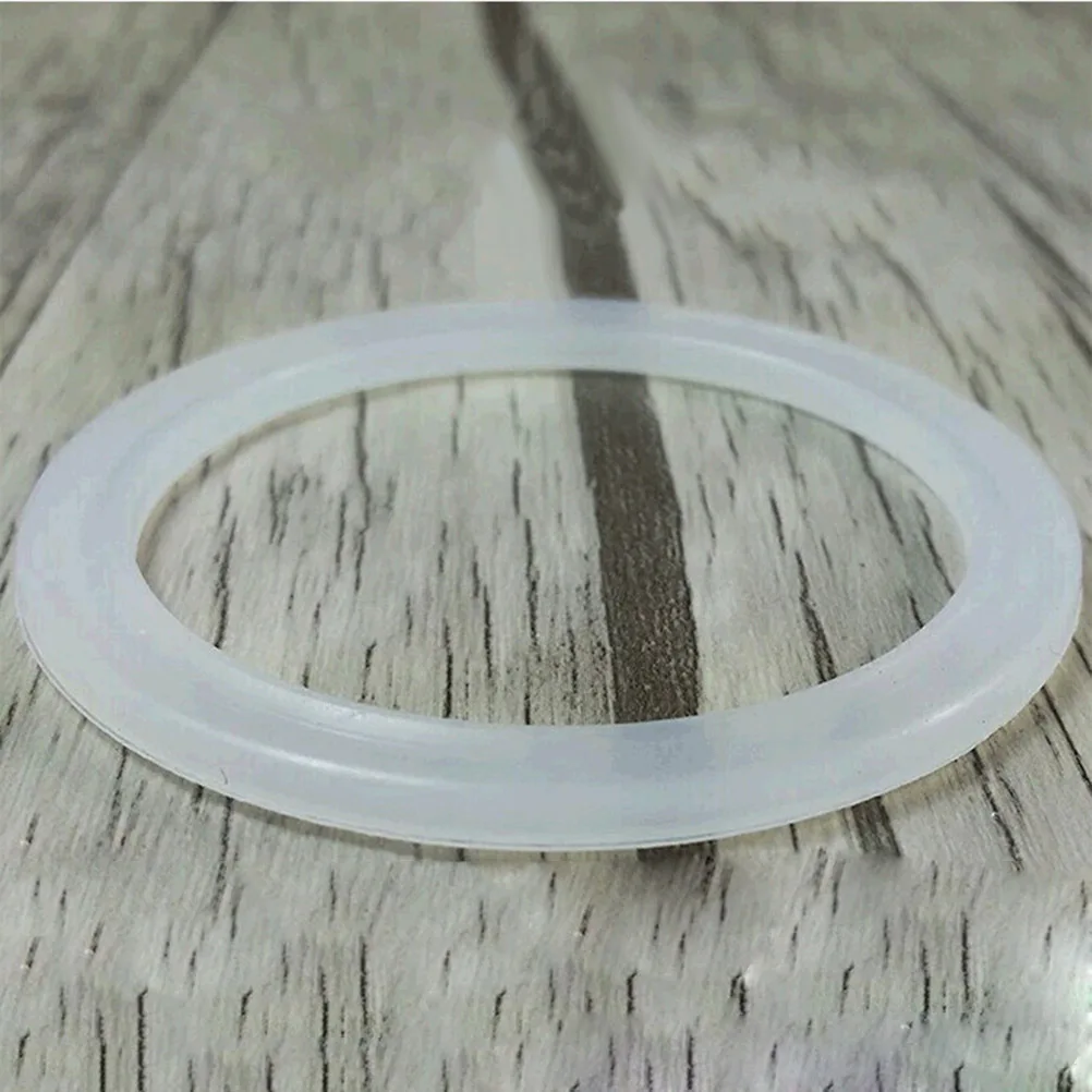 

4 pcs Insulation Cup Lid Seal 5.4Cm Outer Diameter 4Mm Inner Diameter 0.35Cm Thick White Silicone Replacement For Vacuum Bottle