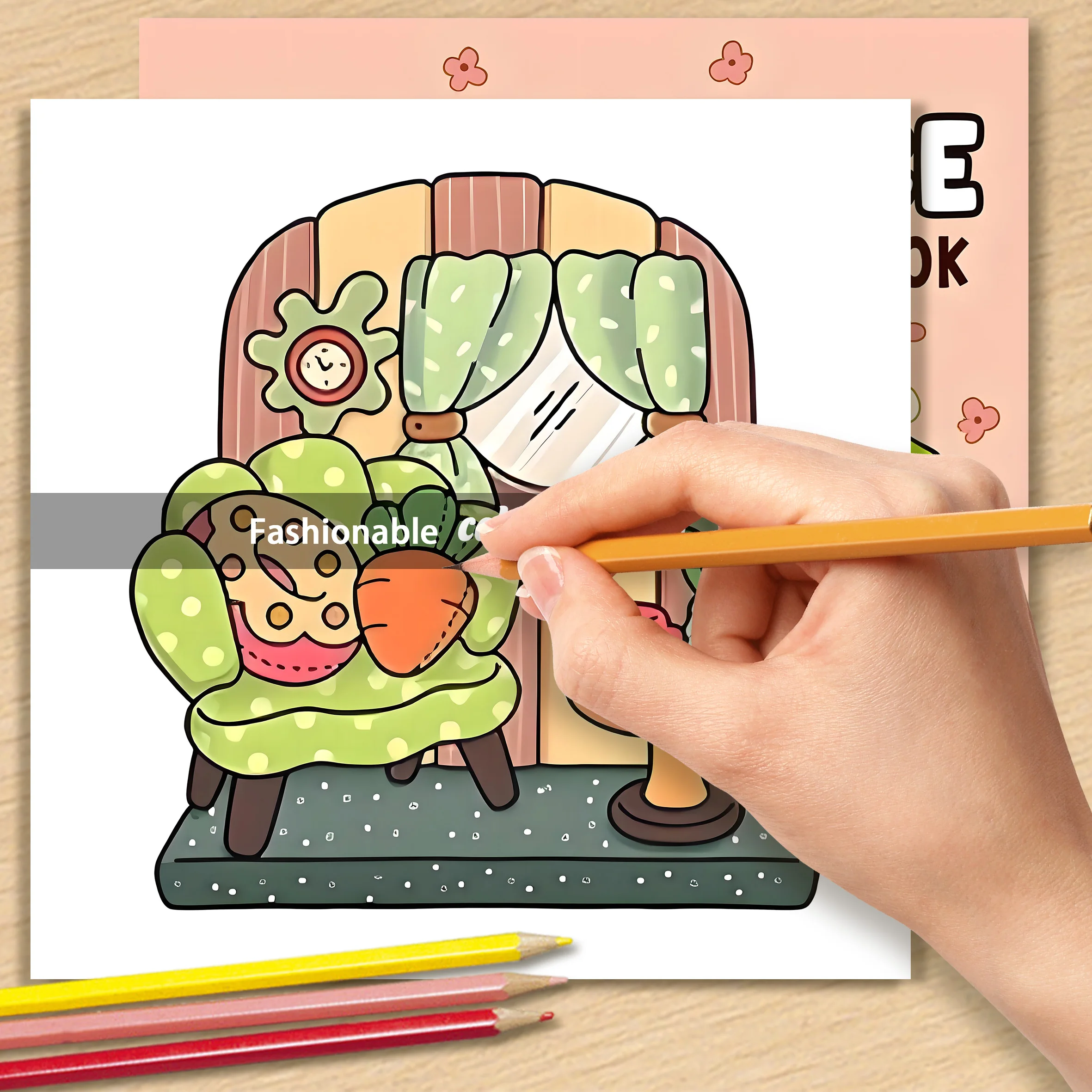 HYGGE PLACE: Coloring Book for Adults Featuring Cute Cozy Daily Activities for Relaxation (Cozy Spaces Coloring)