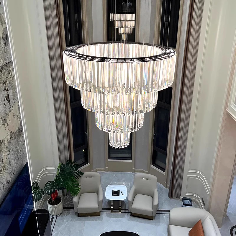 

Modern Pendant Light Designer Italian Luxury Round Table Decorative Pendant Light For Living Room Dining Room Crystal Light