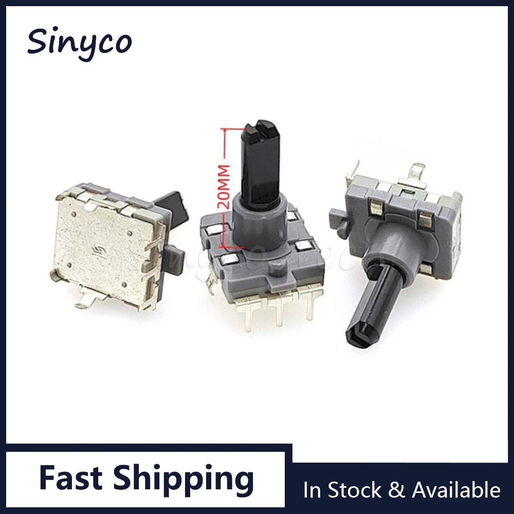 2PCS EC16 Rotary Encoder 3Pins 360 Degree Infinite Rotation Gear Selection Controller Washing Machine Microwave Oven Accessories