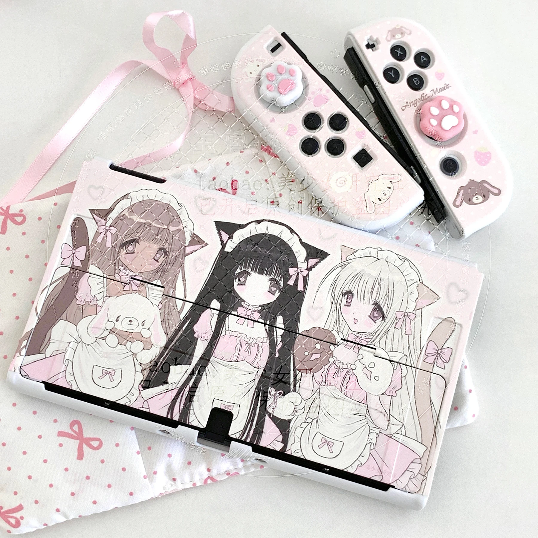 Capa protetora original para interruptor, estilo ins, oled, desenho animado, console de jogos, compatível com nintendo switch 2, joy-con