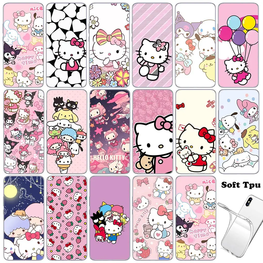 Cartoon Hello Kitty Cute Fashion Phone Cover Case for Motorola Moto G13 G14 G53 G54 G62 G72 G82 G84 E13 E20 G42 G32 G23 G22