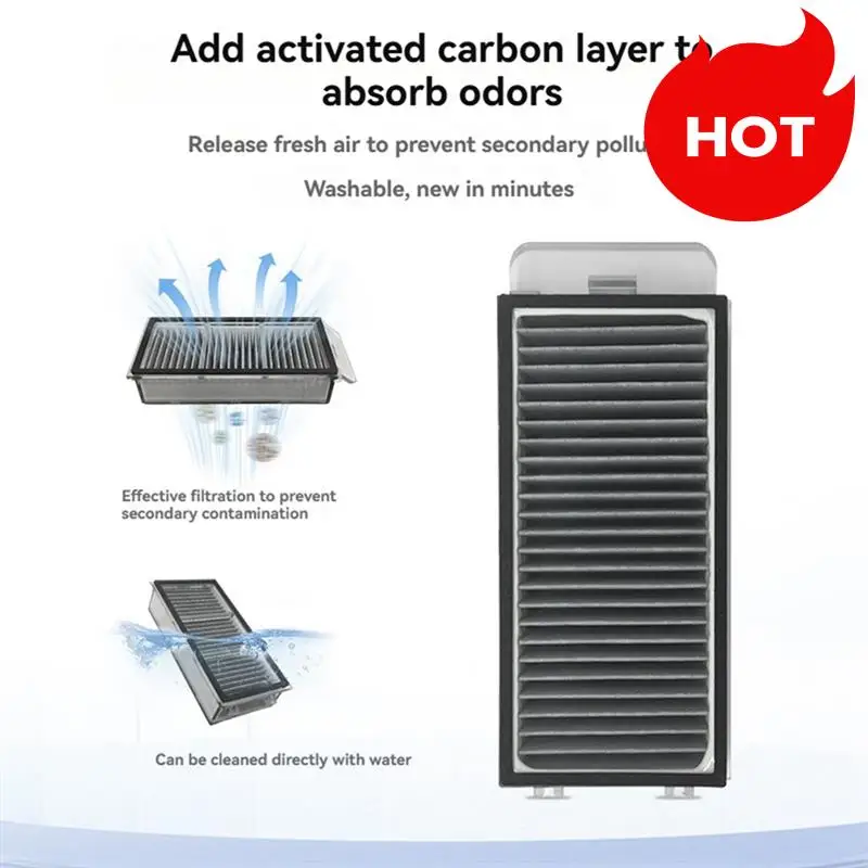 مجموعة ملحقات A01V لـ Dreame S50 Pro/S50 Ultra/Mova P60 فرشاة جانبية رئيسية أكياس مكنسة مرشحات وسادات الممسحة وحدة إزالة الروائح الكريهة