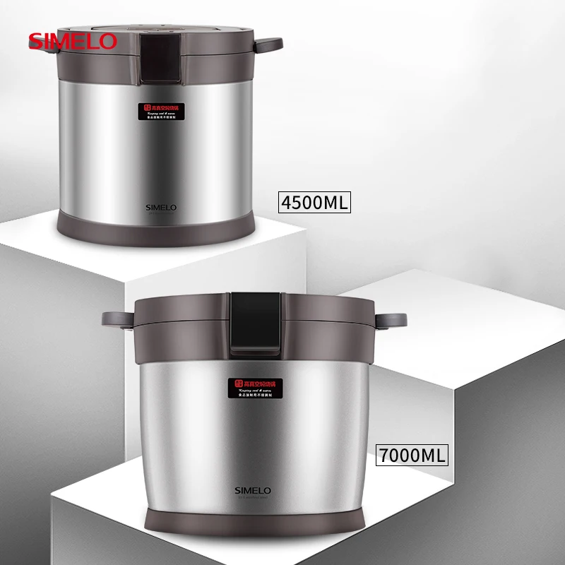 SIMELO 4.5L High Vacuum Stewing And Scorching Pot Stainless Steel Braised And Roasted Pot