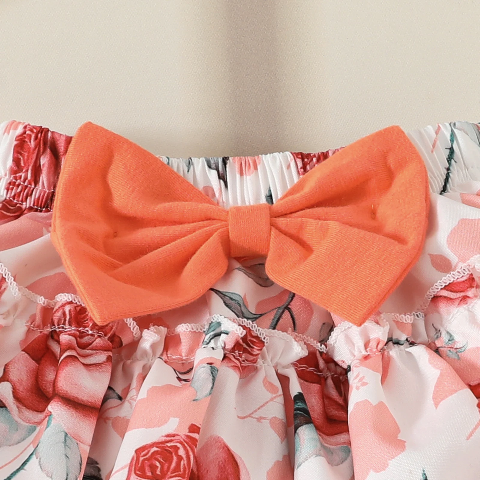 Kleinkind Baby Mädchen Kleidung Süßes Sommer Set Kurze ärmellose Rüschen Strampler mit Blumenröcken Urlaub Geburtstag Party Alltagskleidung