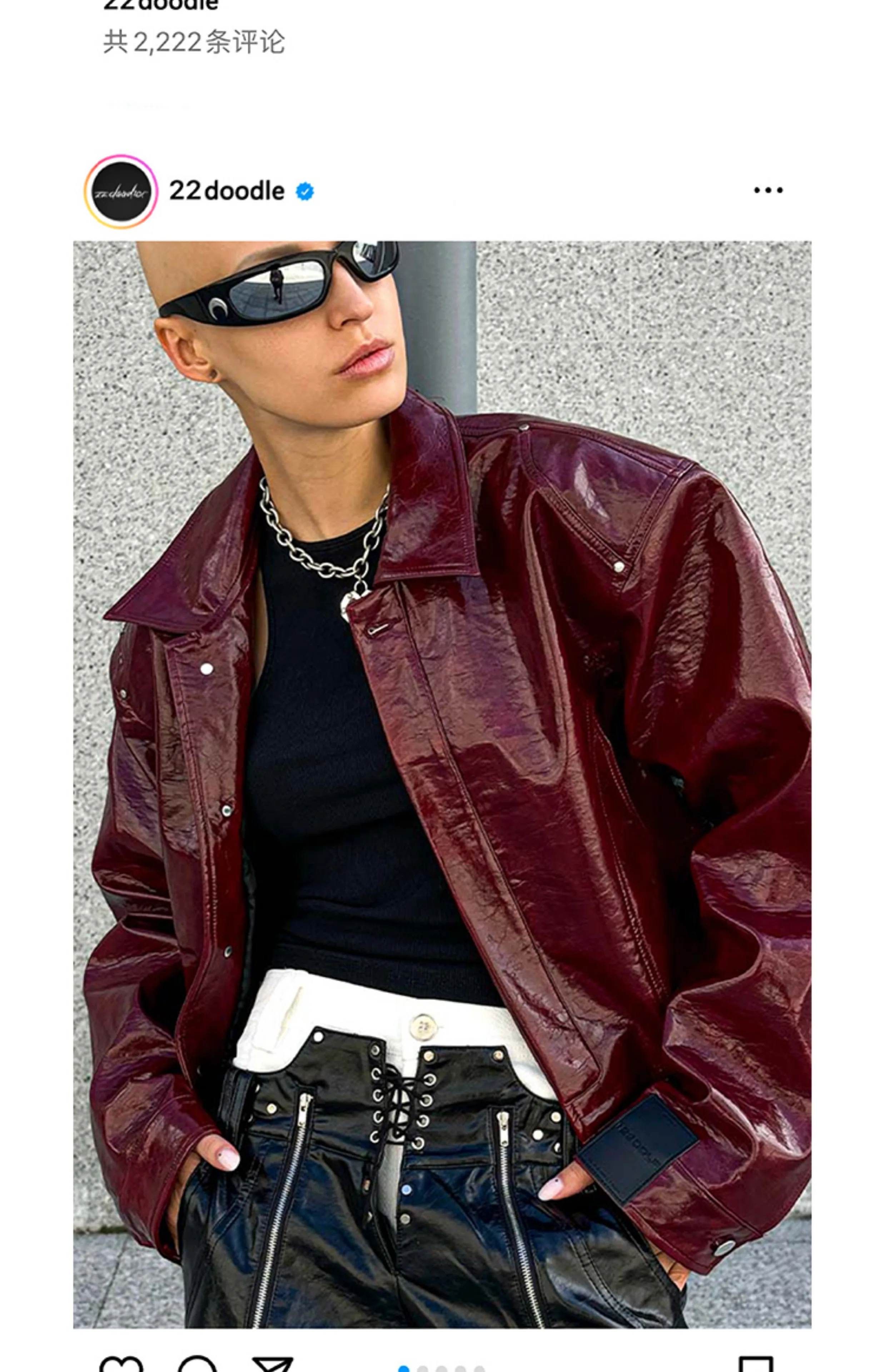 Lautaro Autumn Cool Short Oversized Pu Leather Jacket Women Shoulder Pads Zippper High Quality American Retro Punk Style Clothes