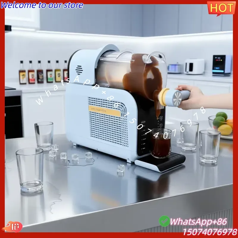 2026 Customized Color Automatic 1.8L Electric Frozen Slushie Milkshake Machine-Self-Cleaning No Ice Required 6 Programs