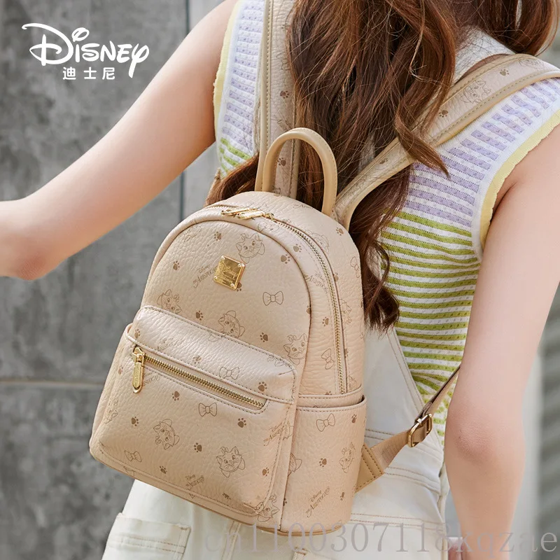 Disney Women Backpack Fashion Large Capacity Light Luxury Travel School Bag Casual Daypack