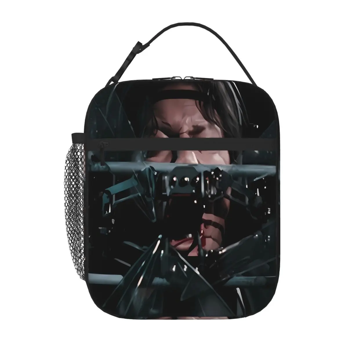 Bestselling Saw Mark Hoffman Reverse Bear Trap Horror Jigsaw Canvas Texture Neoprene Lunch Bag Business Trip Lunch Carrier