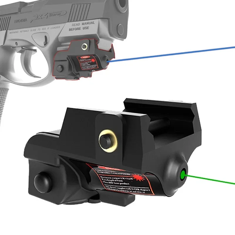 Richfire Rechargeable Tactical Pistol Flashlight Dot Sight Green/Blue Laser Sight for Compact Handguns Glock 17 19 21 Taurus G2C