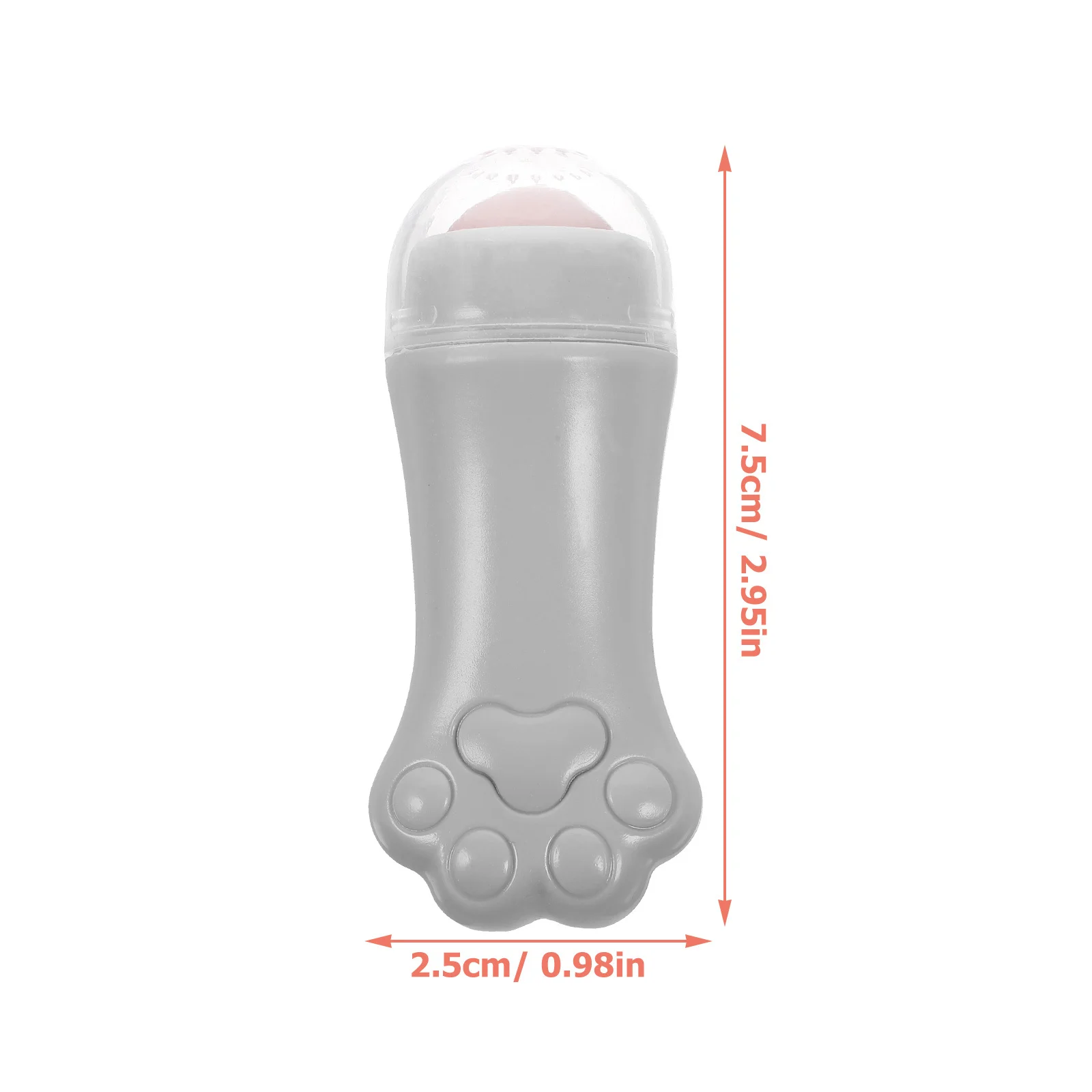 Rodillo de masaje Facial para mujer, herramienta Facial ligera con pata de gato, agarre cómodo, elasticidad de la piel, eliminador de hinchazón, masajeador Facial