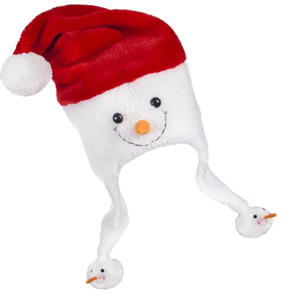 

Santa Snowman Costume Favor Cosplay Prop Decorative Xmas Headwear Comfortable Warm Christmas Men Party Hat Prop Funny Santa