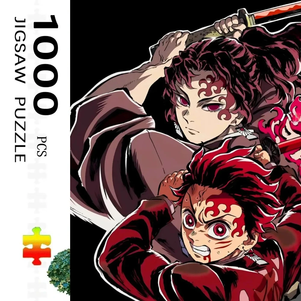 

1000 pcs Demon Slayer Puzzle Home Decor Adults Puzzle Games Family Fun Floor PuzzlesEducational Toys for Kids