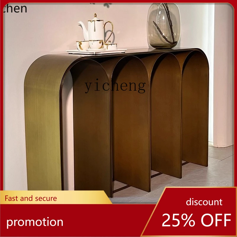 

ZML Light Luxury Entryway Table Modern Simple Entryway Table Creative Decorative Table for Entrance Wall