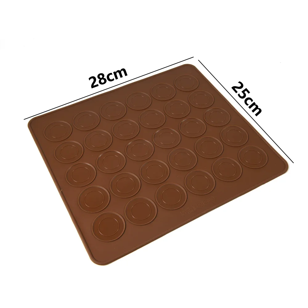 Macaron Silicone Pad Baking 30-Cavity Silicone Macaron Mat DIY Baking Mats Cake Pastry Oven Baked Mold Tools