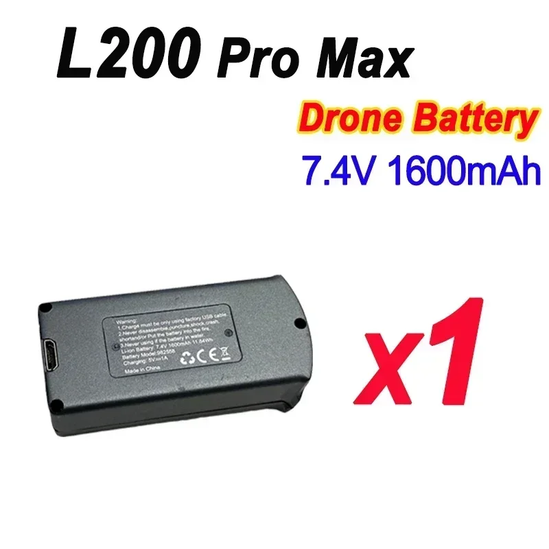 LYZRC L200 Pro/L200 Pro MAX Drone Battery 7.4V 1600mAh Battery For LYZRC Original Drone L200 Pró Max Bateria Wholesale