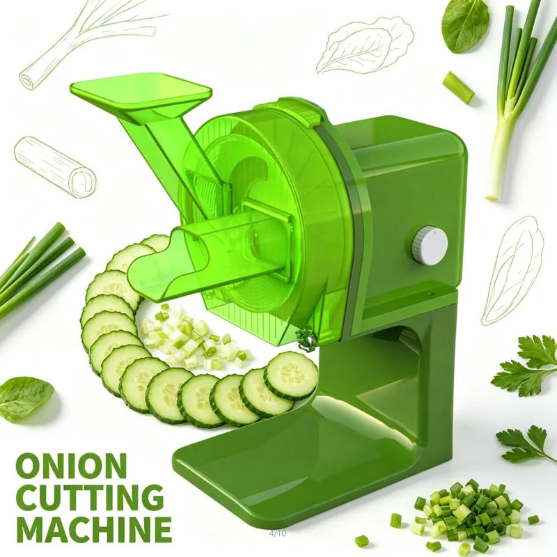 Multi-functional Vegetable Cutting Machine Desktop Vegetable Diagonal Slicer Suitable For Carrot Cucumber Garlic Sprout Chive
