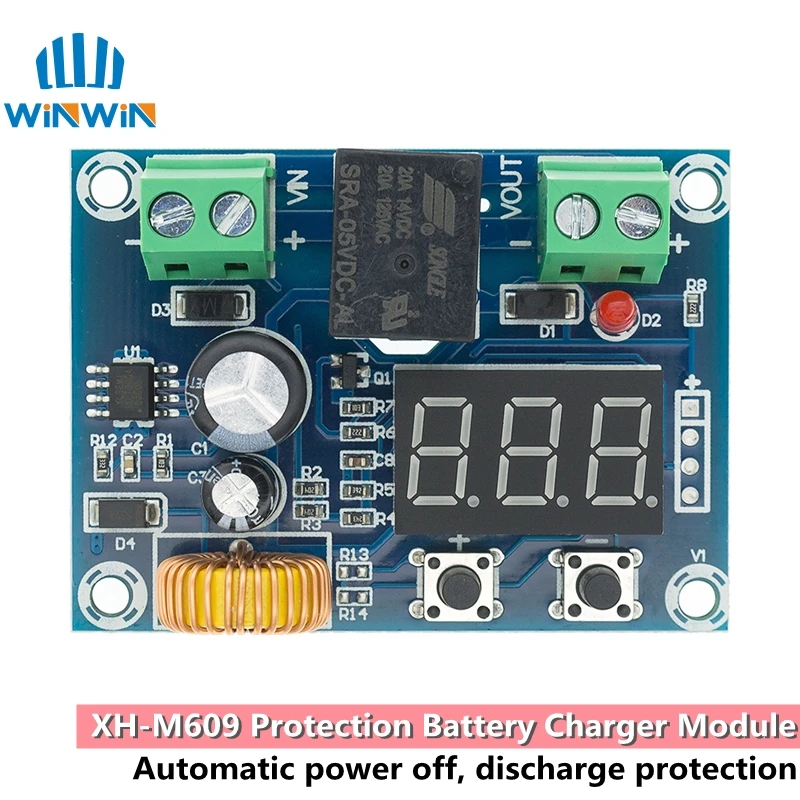 XH-M609 DC 12V-36V Modulo caricabatterie Tensione da sovraccarico Protezione batteria Scheda modulo di protezione da sottotensione precisa