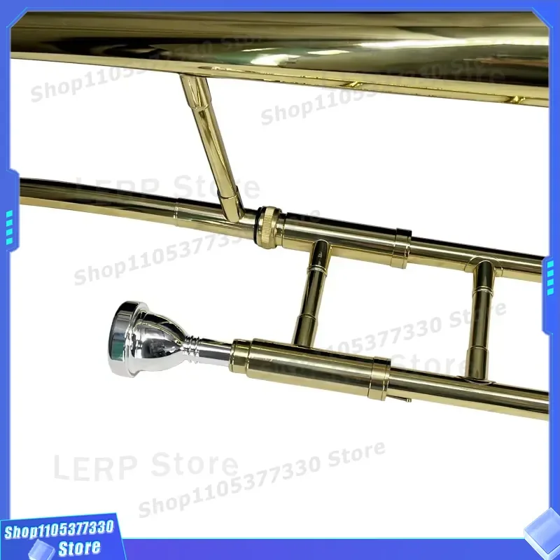 Professional Alto Trombone Brass Wind Instrument Gold Silver Finish Musical Equipment for Students and Performers Direct
