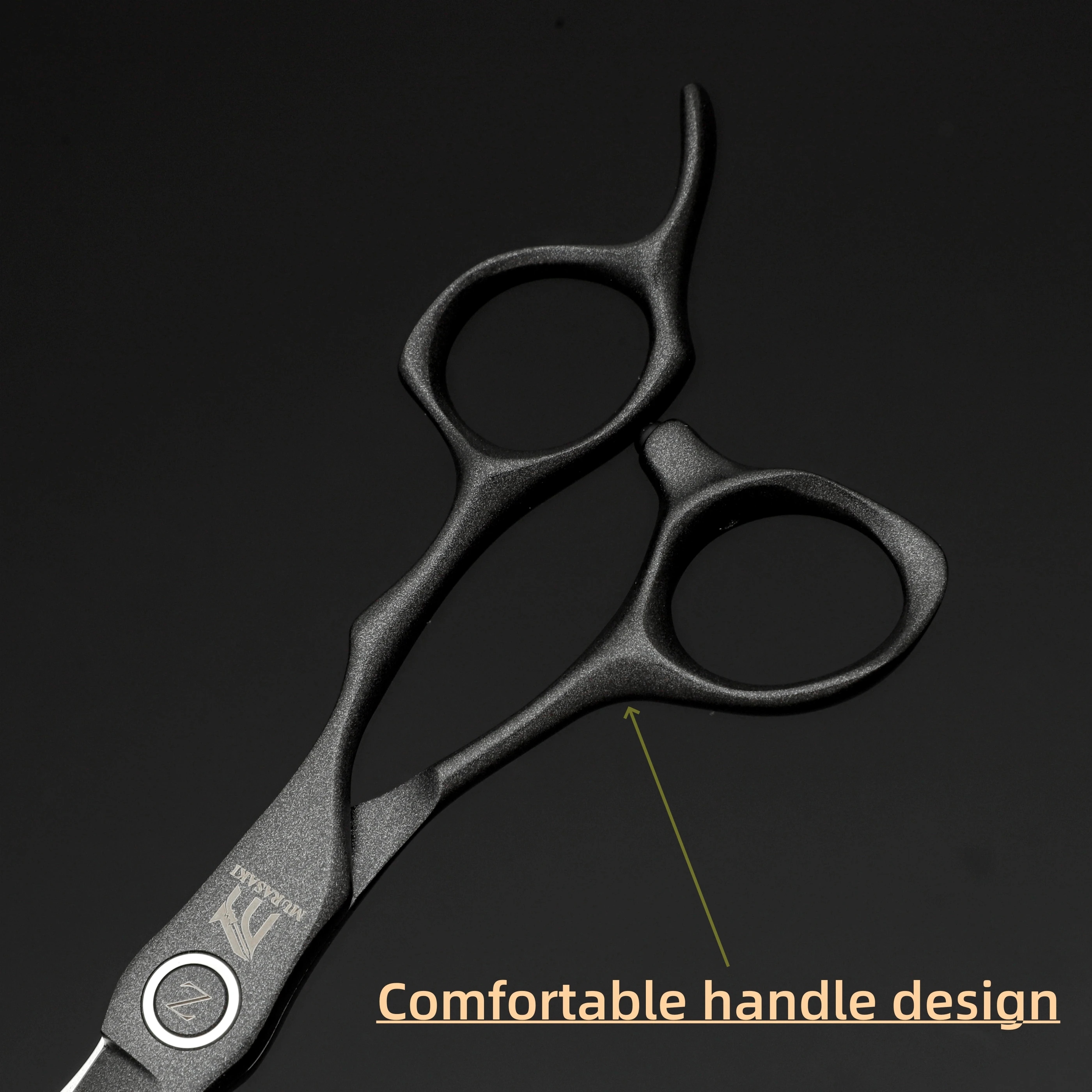 MURASAKI VG10 Stahl Friseurscheren, 6,0 Zoll Effilierscheren, Ergonomisches Design Haarschneidewerkzeuge, Sehr Scharf und Langlebig – Detail 13