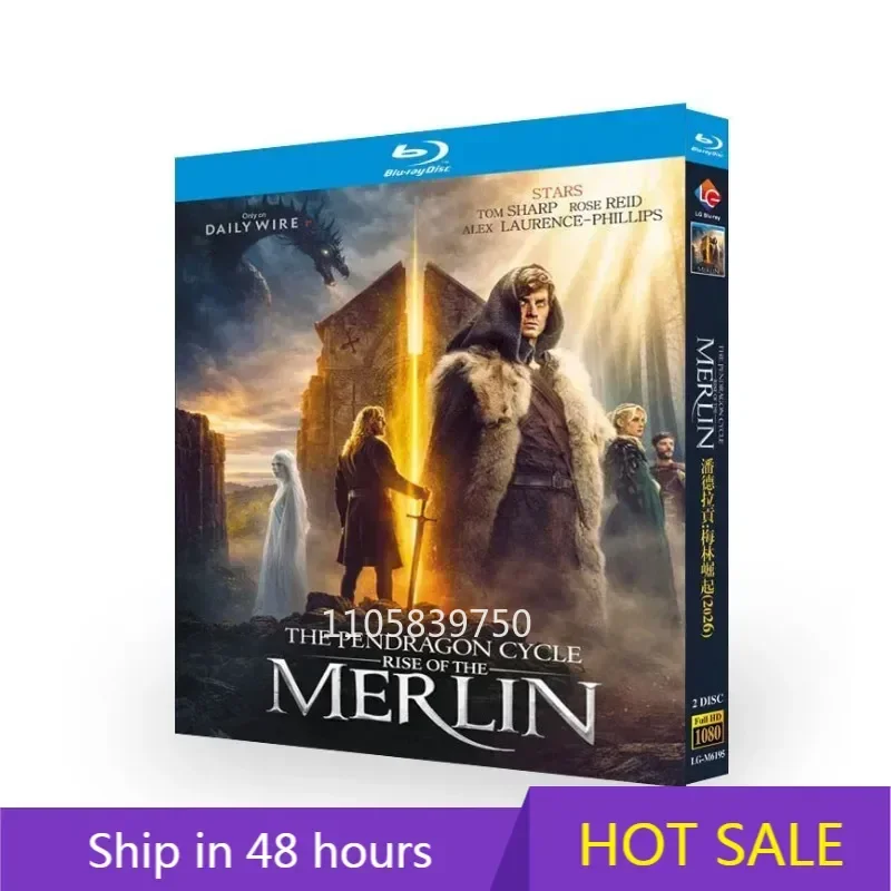 The Pendragon Cycle: Rise of the Merlin (2026) 2-Disc Blu-Ray New Sealed Box Set Blu-ray disc