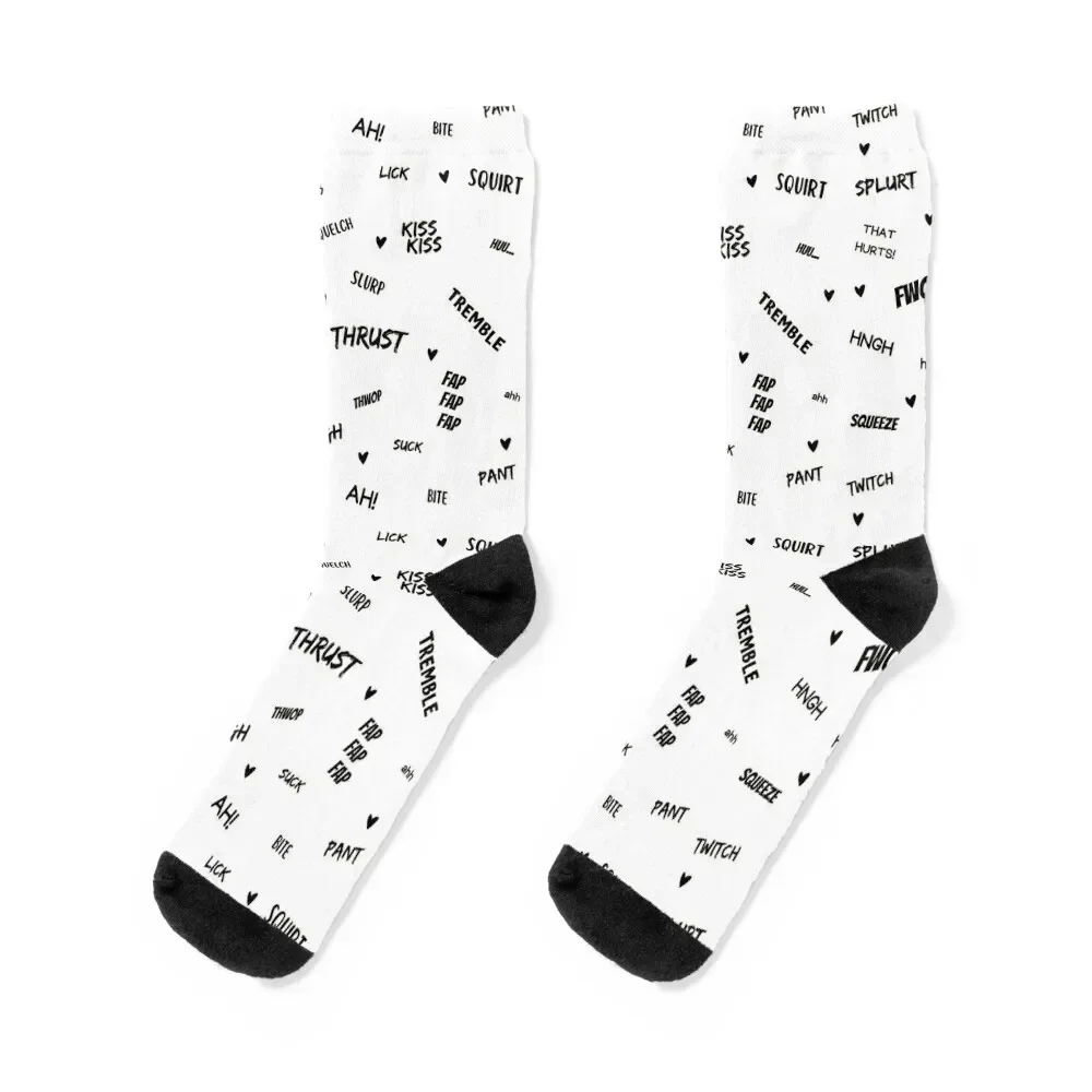 

Yaoi SFX Sound Effects Socks heated japanese fashion aesthetic kids Women Socks Men's