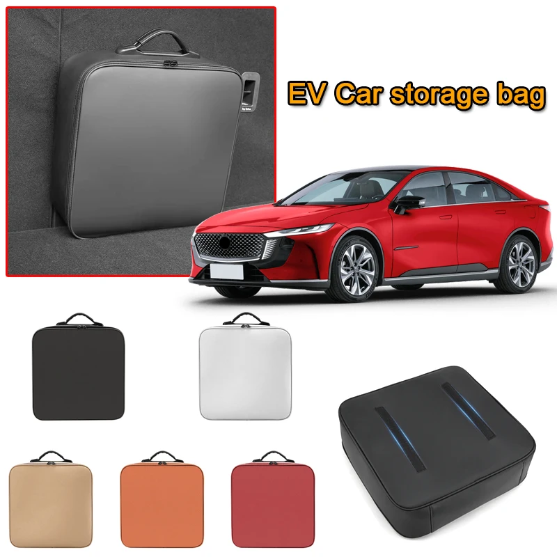 EV Car Charging Cable Storage Box Electric Vehicle Charger Cables Carry Bag For Mazda MX-30 6e EZ-6 CX-30 CX-60 CX-70 CX-80CX-90