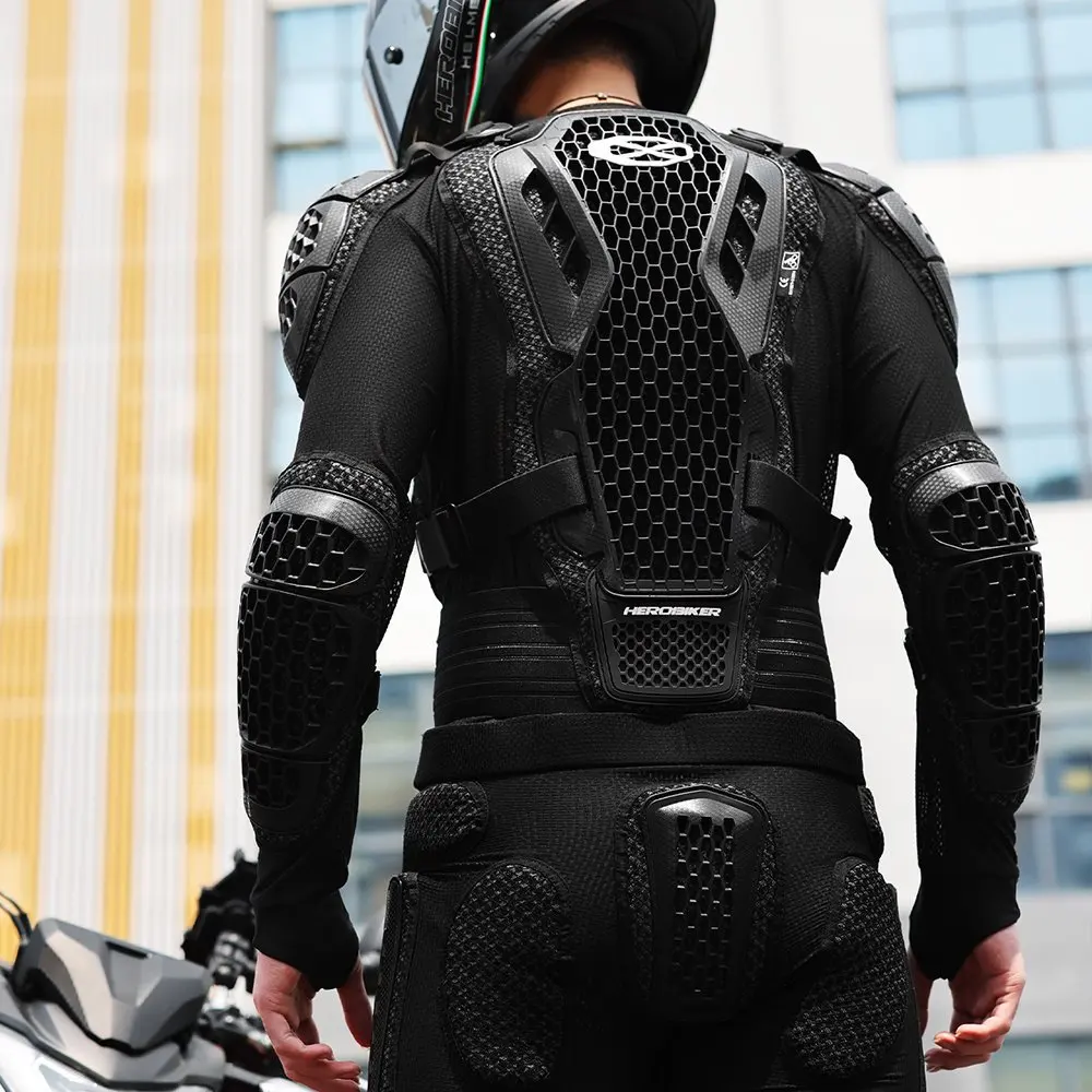 الرجال دراجة نارية درع للجسم سترة مكافحة سقوط موتوكروس ركوب درع تنفس شبكة في الهواء الطلق معدات رياضية دراجة نارية الملابس