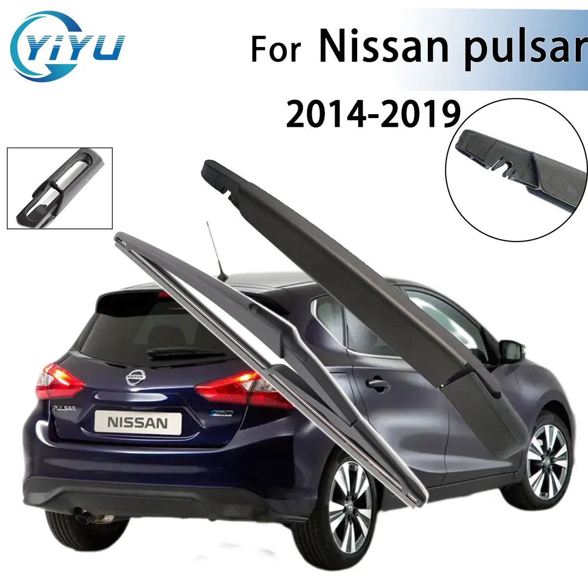 

1/2 шт., рычаг стеклоочистителя заднего стекла автомобиля, щетка стеклоочистителя для Nissan pulsar 2014-2019, автомобильные аксессуары, аксессуары