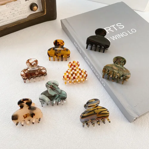 Imagen 2 del producto UXSL-Mini pinzas para el cabello pequeñas y dulces, pinzas para el cabello de acetato para mujer y niña, pasadores, abrazadera de cangrejo, horquilla de cola de caballo, accesorios de moda