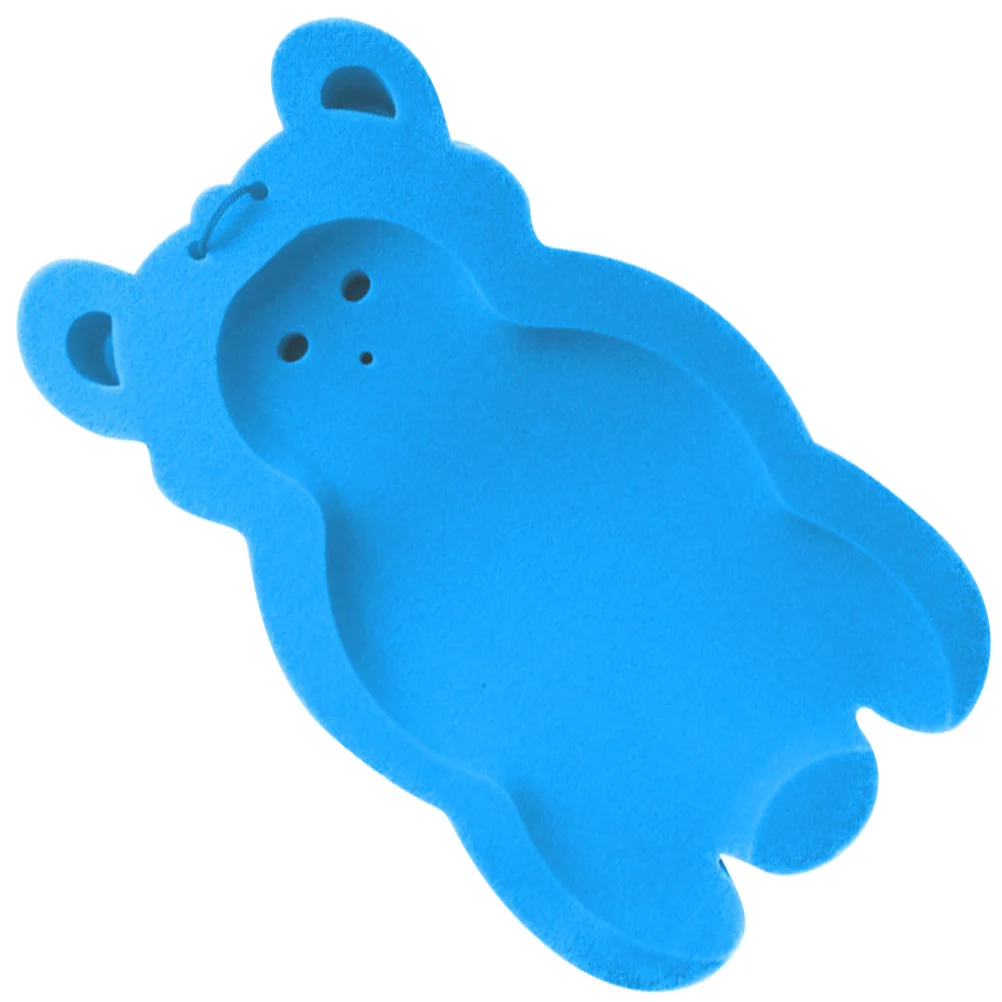 

Детский коврик из губки для ванны, противоскользящая мягкая губчатая подушка, синий удобный нескользящий детский коврик для купания, аксессуары для ванной комнаты