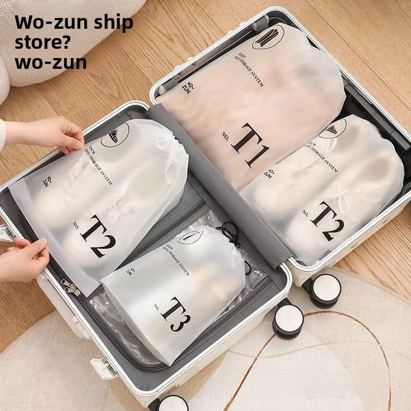 

Водонепроницаемая сумка для обуви, ветрозащитный чехол для хранения обуви, полупрозрачный органайзер на шнурке для детской обуви