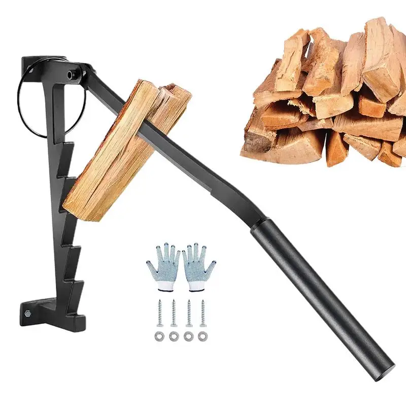 

Wood Splitter Soft Wood Kindling Heavy Duty Log Cutter Wall-mounted Labor-saving Firewood Splitter Wood Stove Accessories