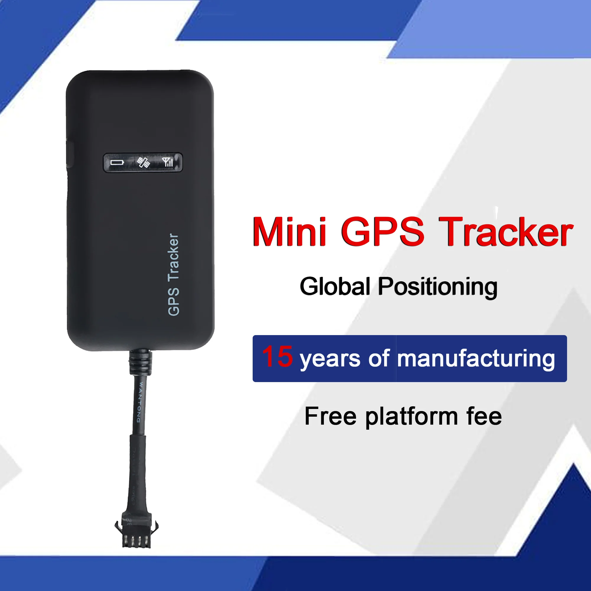 Mini Car GPS Tracker TK110 Real-Time GSM GPRS GPS Locator Vehicle Tracking Device