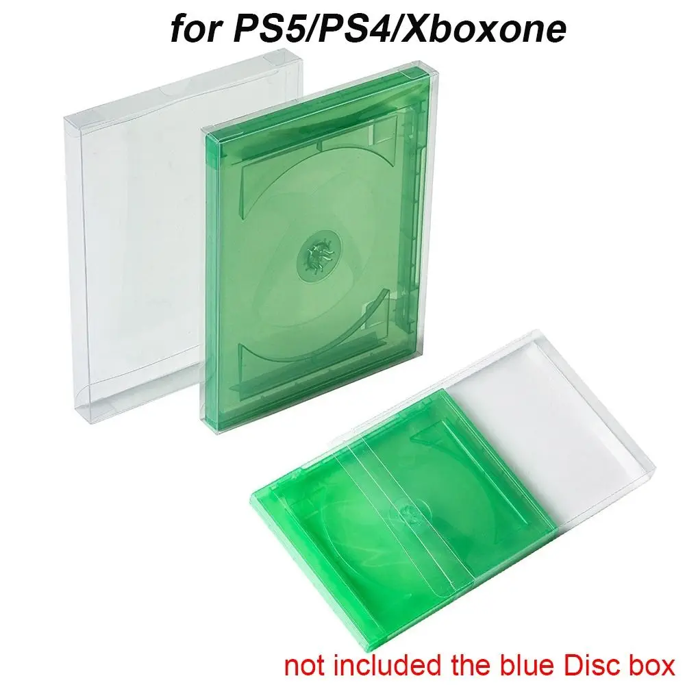 5pcs Transparent Game Box Protector Case PET Clear Storage Protection Protective Game Card Storage for PS5 PS4 Xboxone