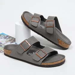 Sandals for Men Summer Leisure Beach Shoes for Men Korean Version Soft Sole Outwear Men's Sandals Big Size 35-46 Couple Shoes