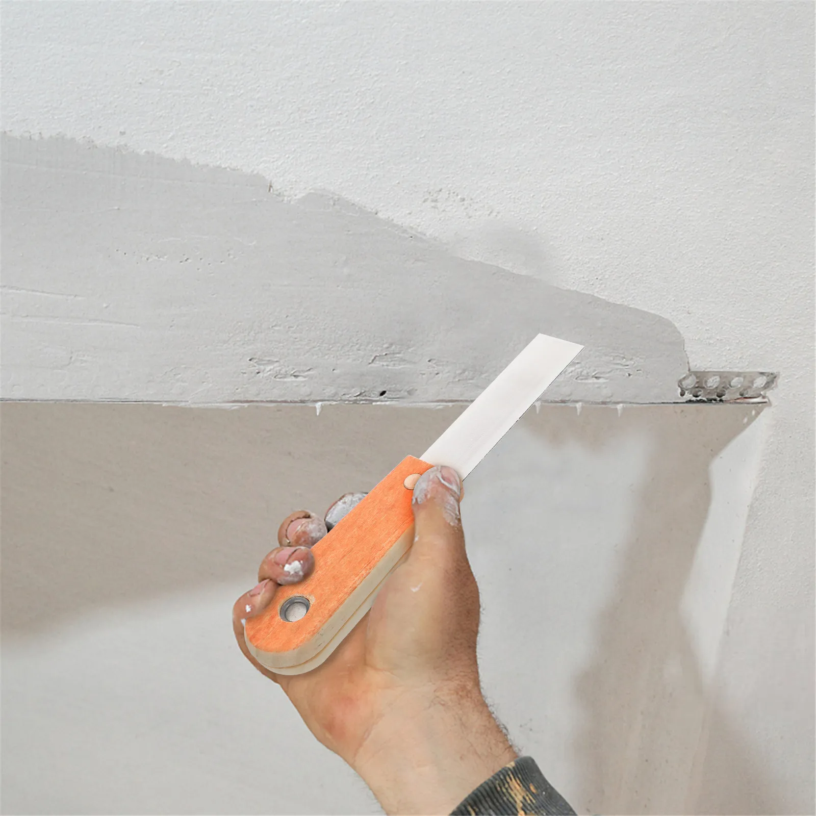 

Набор из 10 профессиональных стальных шпателей-скребков для удаления масла, пыли, очистки полов и окон, для строительных и ремонтных работ