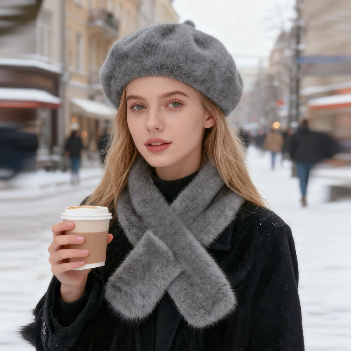 christmas-red-faux-mink-fur-beret-for-women-winter-outdoor-warm-faux-fur-hat-scarf-set-elegant-artist-cap