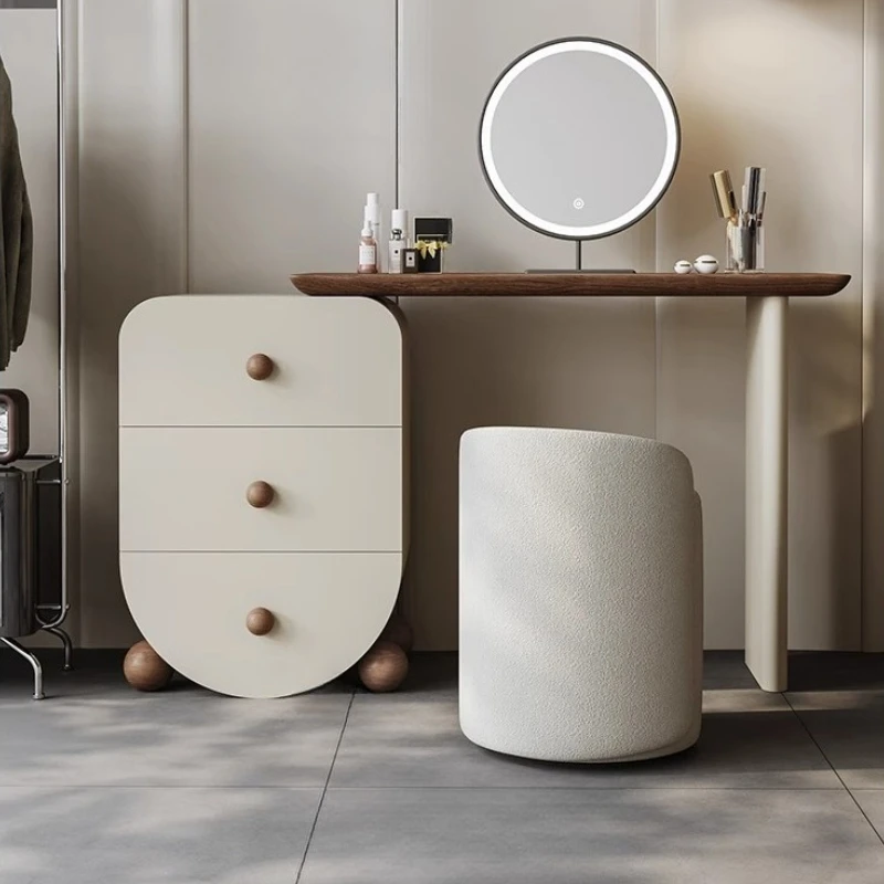 

Комод из цельного дерева, туалетный столик для макияжа для спальни, мебель для полной комнаты, табурет, органайзер для туалета, роскошная мебель с подсветкой