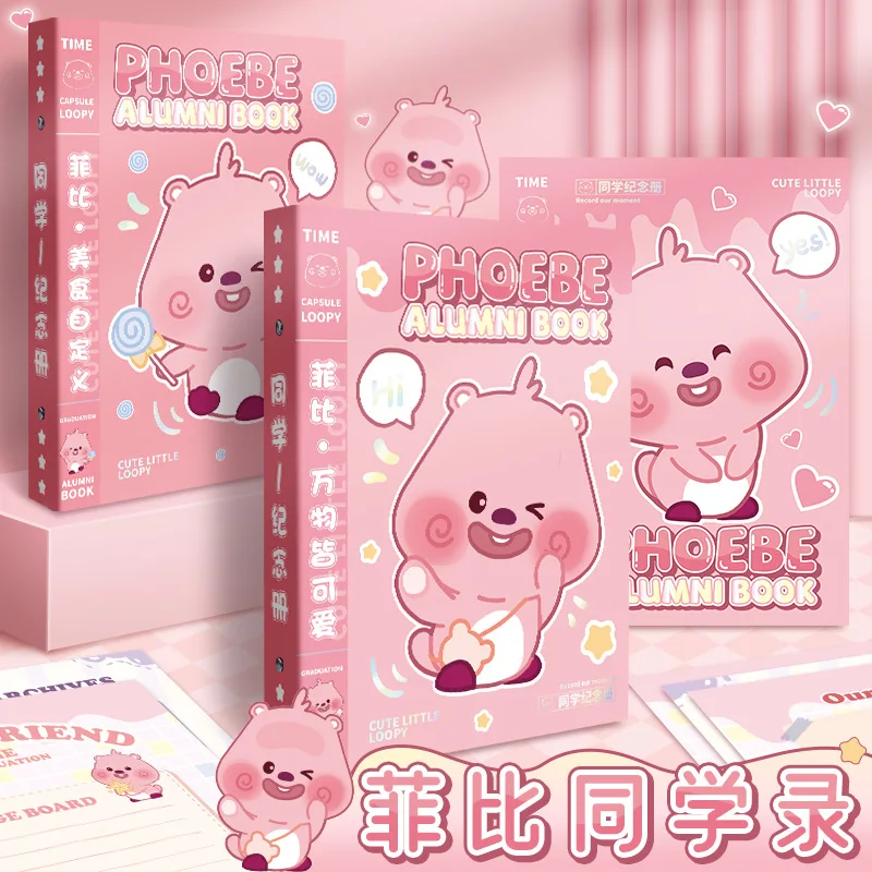 Cute Alumni Record Primary School Students 6th Grade Graduation Growth Commemorative Book 2024 New Cartoon Loose-leaf