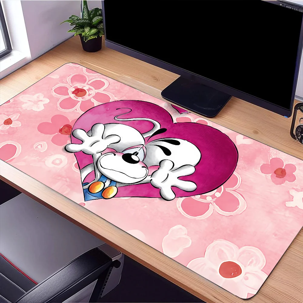 Cartoon Cute D-Diddl White jerboa Mouse Pad Large Desk Mat Keyboard Ergonomic Office Rubber PC Non-slip Anti-fray Home Custom