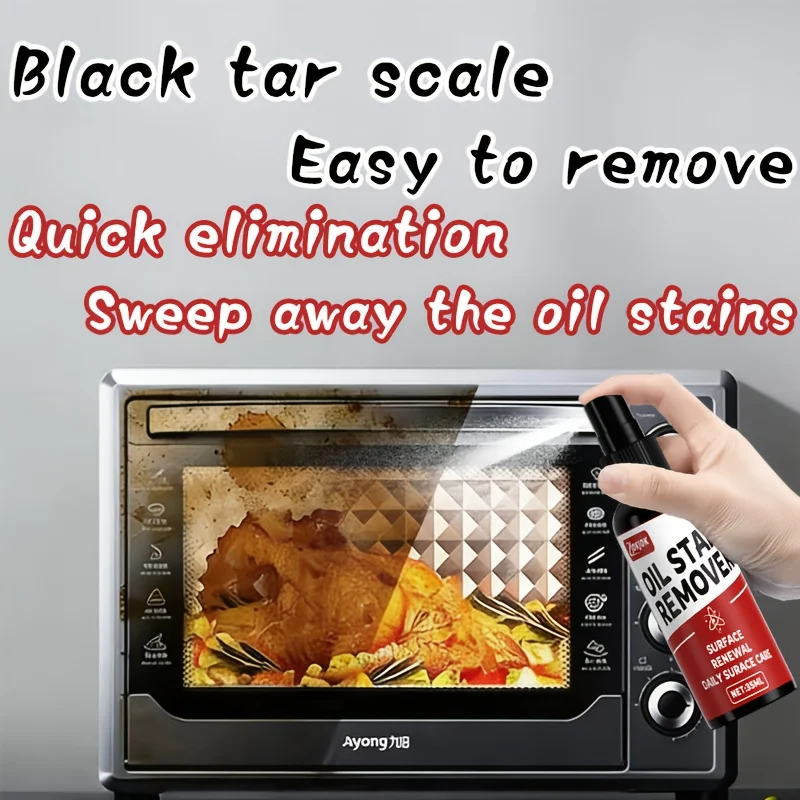 Home Cleaning Agent Oven Polisher Grease Remover Spray,Microwave Cleaner Stove Polishing Oil Stain Killer,Effective Kitchen