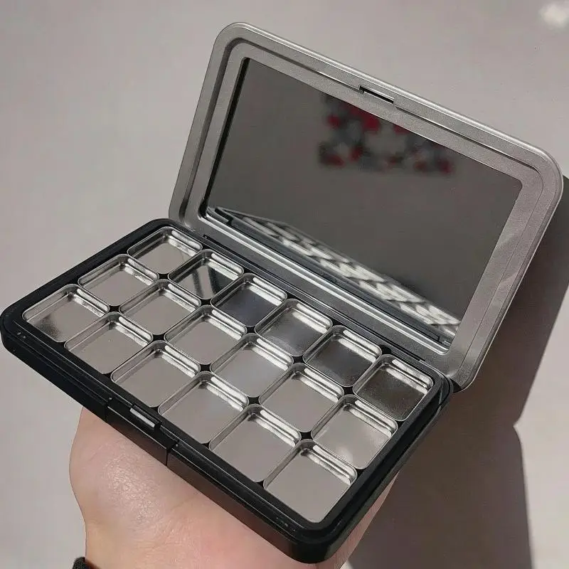 Multi-grids DIY Eyeshadow Palette Empty Matte Black Magnetic Makeup Palette Match By Oneself ABS Eye Shadow Palette
